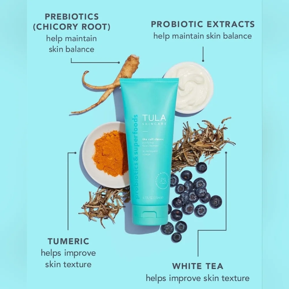 New TULA Face Cleanser, Purifying, The Cult Classic.